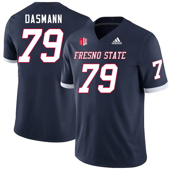 Men #79 Ethan Dasmann Fresno State Bulldogs College Football Jerseys Stitched-Navy